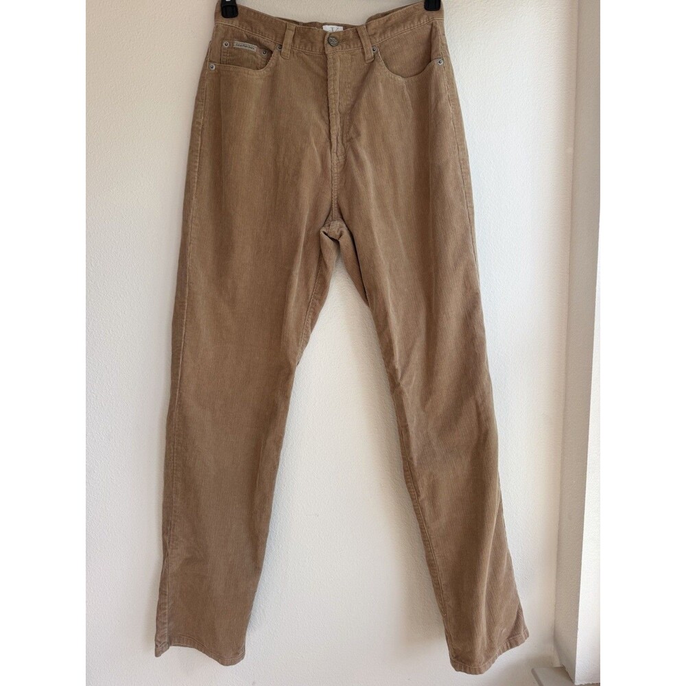 Calvin Klein Women's Corduroy Pants Size 8, Light Brown, Straight Leg